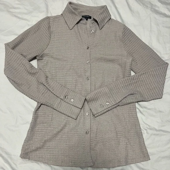 Dynamite Button-Front Shirt - Picture 3 of 12
